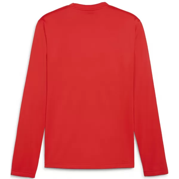  Férfi pulóver PUMA TEAMGOAL TRAINING SWEAT 658649_01 PUMA PIROS/PUMA FEHÉR/GYORS PIROS 