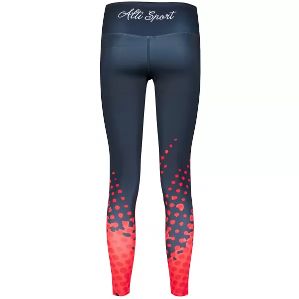  Női Leggings Premium ALTISPORT VOJ/ALW109LEG01 VÖRÖS-FEKETE 