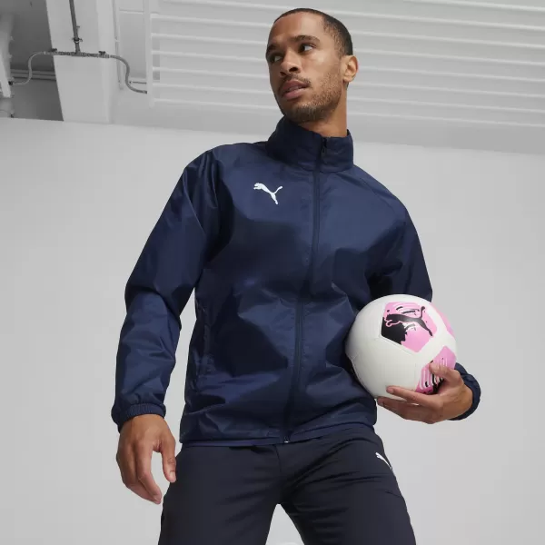  Kabát PUMA TEAMGOAL ALL WEATHER JACKET 659038_06 PUMA NAVY/PUMA WHITE 