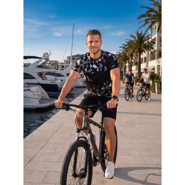  Férfi funkcionális T -piró prémium ALTISPORT VOJ/ALM108TR01 FEKETE 