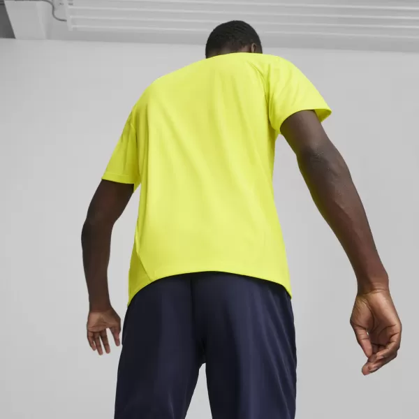  Férfi funkcionális ing PUMA TEAMFINAL TRAINING JERSEY 658557_30 ELECTRIC LIME/ ELEKTROMOS MÉSZ/PUMA EZÜST 