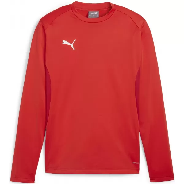  Férfi pulóver PUMA TEAMGOAL TRAINING SWEAT 658649_01 PUMA PIROS/PUMA FEHÉR/GYORS PIROS 