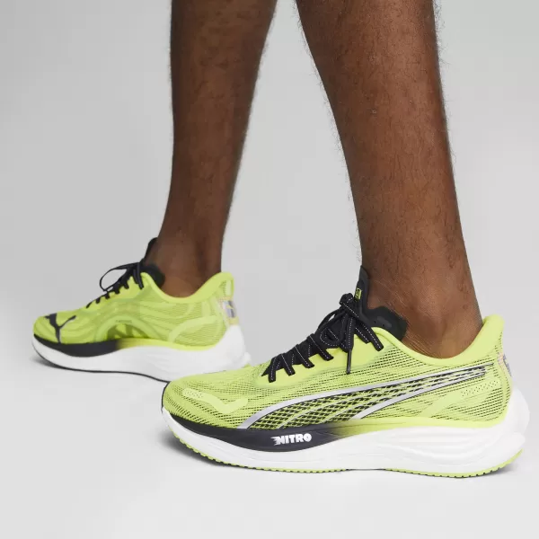  Férfi cipő PUMA VELOCITY NITRO 3 PSYRUSH 380080_01 LIME POW/FEKETE/EZÜST 