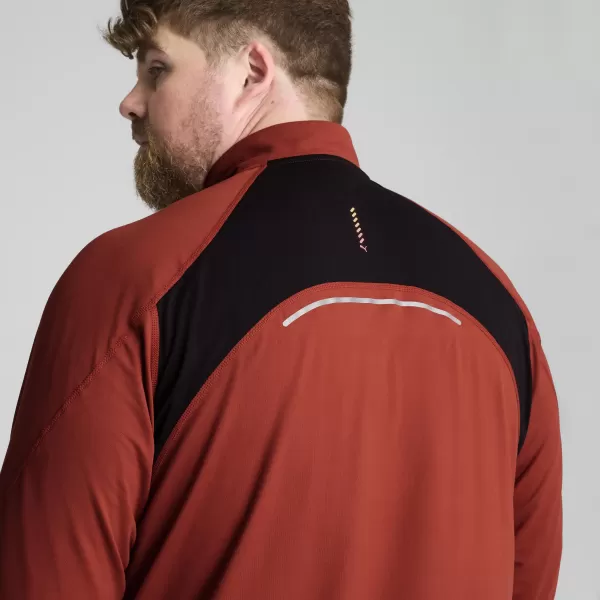  Férfi póló PUMA RUN CLOUDSPUN 1/4 ZIP 525781_63 MARSVÖRÖS 