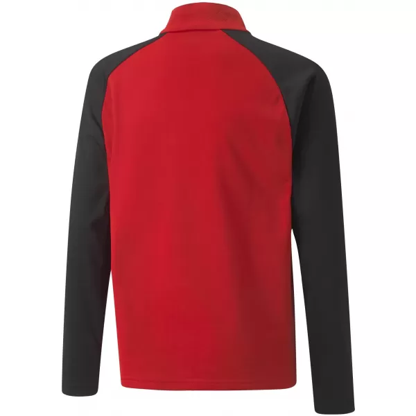  Baba pulóver PUMA TEAMLIGA 1/4 ZIP TOP JR 657237_01 PUMA PIROS/PUMA FEKETE 