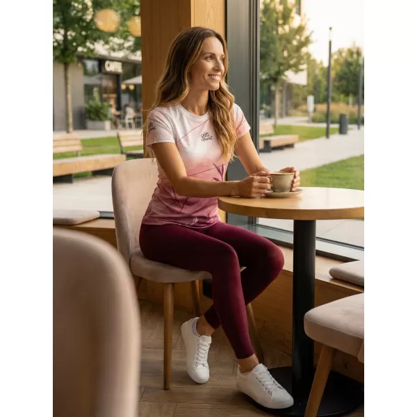  Női funkcionális T -piró prémium ALTISPORT VOJ/ALW083TR01 FEHÉR -PINK 