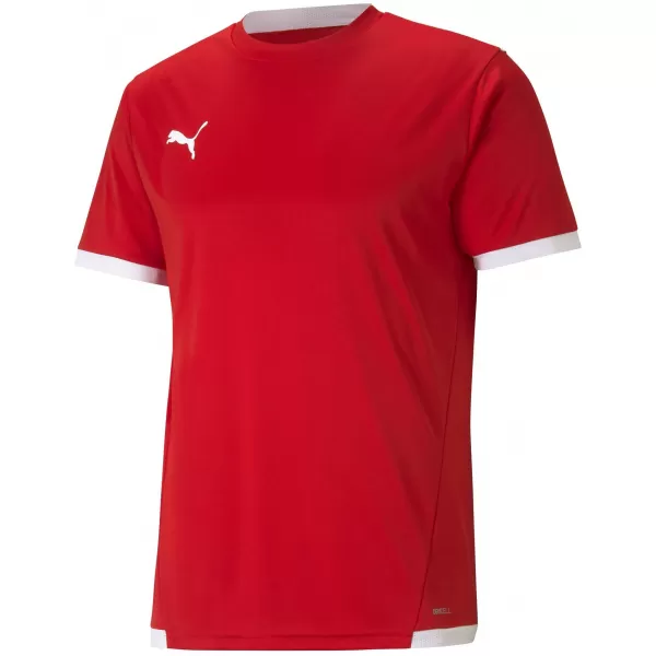  Labdarúgó mez PUMA TEAMLIGA JERSEY 704917_01 PUMA PIROS/PUMA FEHÉR 