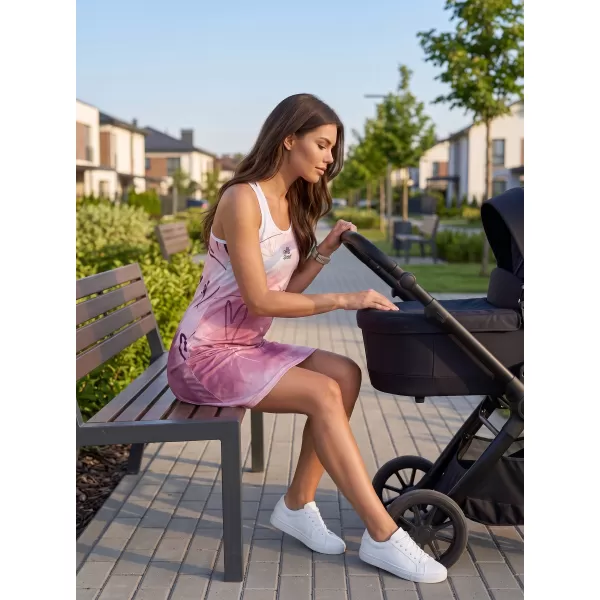  Női funkcionális ruha prémium ALTISPORT VOJ/ALW083SAT01 FEHÉR -PINK 
