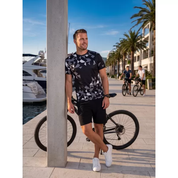 Férfi funkcionális T -piró prémium ALTISPORT VOJ/ALM108TR01 FEKETE 