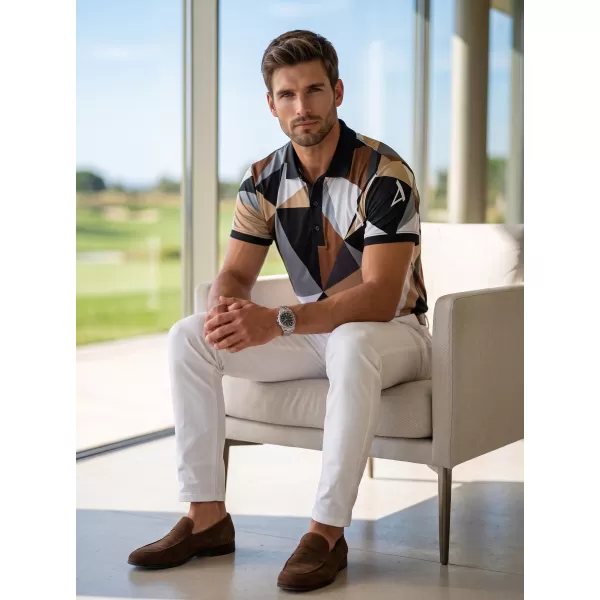  Férfi funkcionális T -piró prémium gallérral ALTISPORT VOJ/ALM007TR05 FEKETE -BROWN 