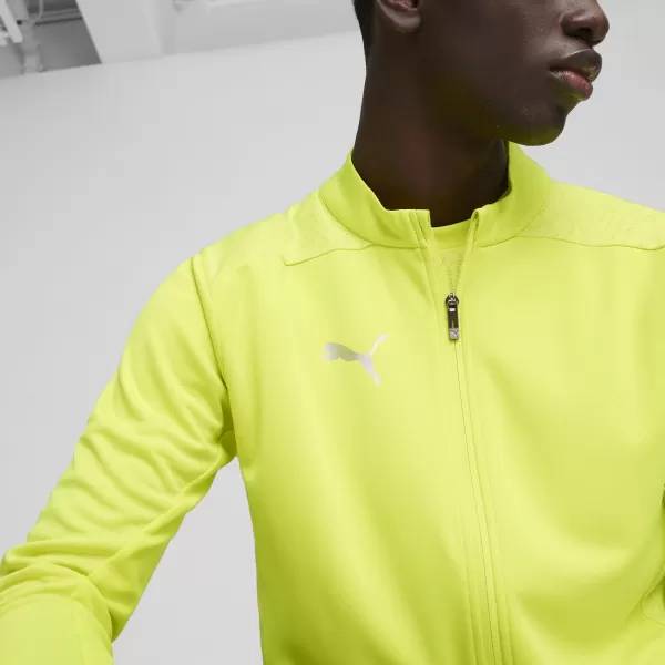  Kabát PUMA TEAMFINAL TRAINING JACKET 658554_30 ELECTRIC LIME/ ELEKTROMOS MÉSZ/PUMA EZÜST 