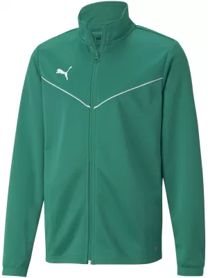 Kabát PUMA TEAMRISE TRG POLY JACKET JR 657393_05 PEPPER GREEN/ BORS ZÖLD/PUMA FEHÉR