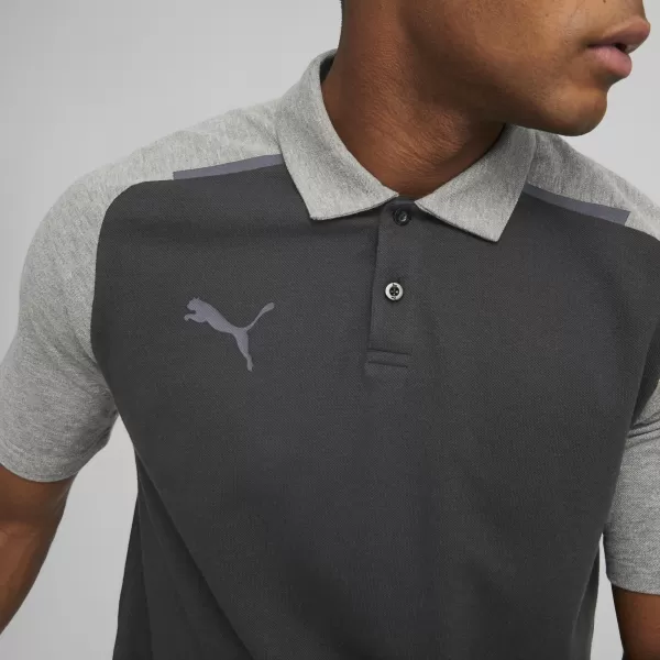  Mens t -phirt gallérral PUMA TEAMCUP CASUALS POLO 657991_03 PUMA FEKETE 