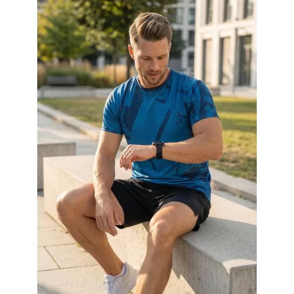  Férfi funkcionális T -piró prémium ALTISPORT VOJ/ALM079TR01 KÉK 