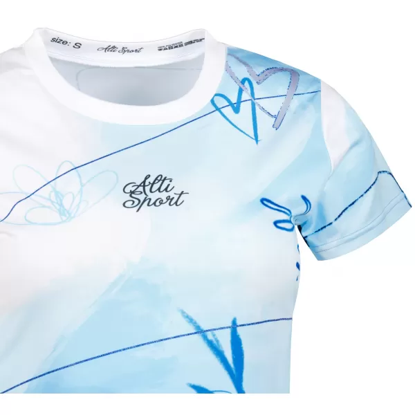  Női funkcionális T -piró prémium ALTISPORT VOJ/ALW083TR01 FEHÉR -BLUE 