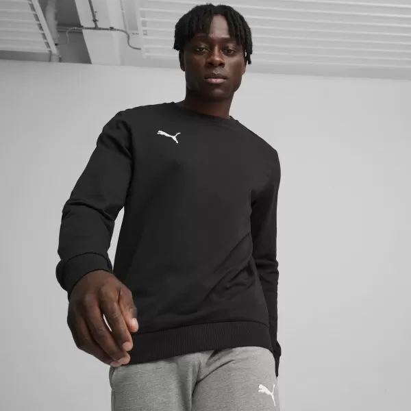  Férfi pulóver PUMA TEAMGOAL CASUALS CREW NECK S 658592_03 PUMA FEKETE/PUMA FEHÉR 
