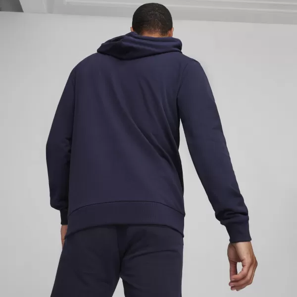  Férfi pulóver PUMA TEAMGOAL CASUALS HOODED JACK 658595_06 PUMA NAVY/PUMA WHITE 