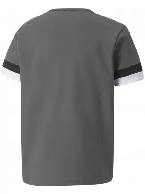 Gyerekfutzók mez PUMA TEAMRISE JERSEY JR 704938_13 FÜSTÖLT GYÖNGY/FEKETE/FEHÉR