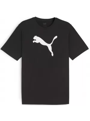 Férfi póló PUMA TEAMRISE LOGO JERSEY COTTON 658705_03 PUMA FEKETE/PUMA FEHÉR