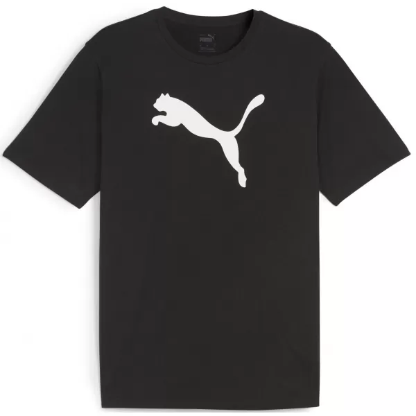  Férfi póló PUMA TEAMRISE LOGO JERSEY COTTON 658705_03 PUMA FEKETE/PUMA FEHÉR 