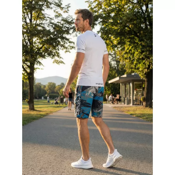 Férfi funkcionális rövidnadrág prémium ALTISPORT VOJ/ALM014KRA01 FEKETE/KEROZIN 