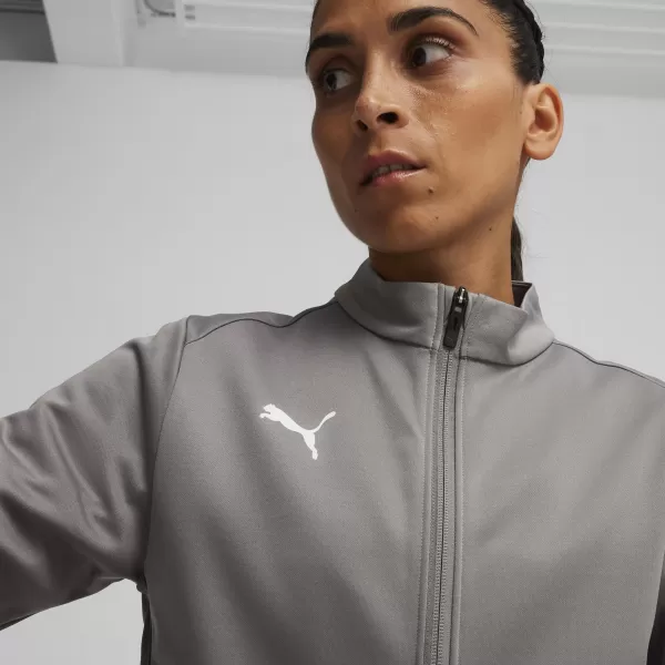  Női kabát PUMA TEAMGOAL TRAINING JACKET WMN 658635_13 ÖNTÖTTVAS/FEHÉR/ÁRNYÉKSZÜRKE 