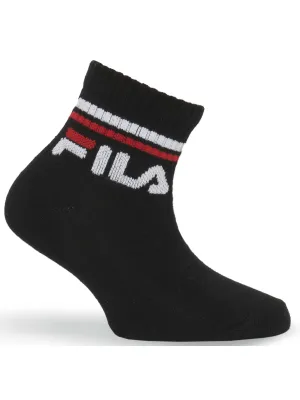 Zokni FILA JUNIOR QUARTE 3-PACK F8338 BLACK