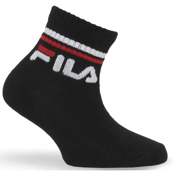  Zokni FILA JUNIOR QUARTE 3-PACK F8338 BLACK 