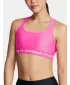 Női melltartó UNDER ARMOUR CROSSBACK MID BRA 1361034-656 RÓZSASZÍN