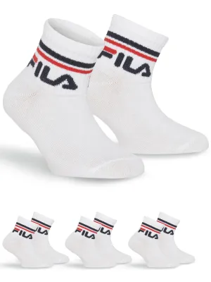 Zokni FILA JUNIOR QUARTE 3-PACK F8338 WHITE