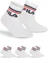 Zokni FILA JUNIOR QUARTE 3-PACK F8338 WHITE