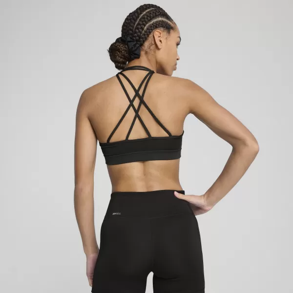  Hölgy melltartó PUMA MOVE STRAPPY BRA 526224_51 PUMA FEKETE/PUMA FEHÉR 