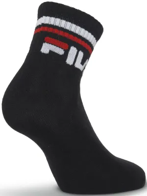 Zokni FILA QUARTER 3-PACK F9398 BLACK