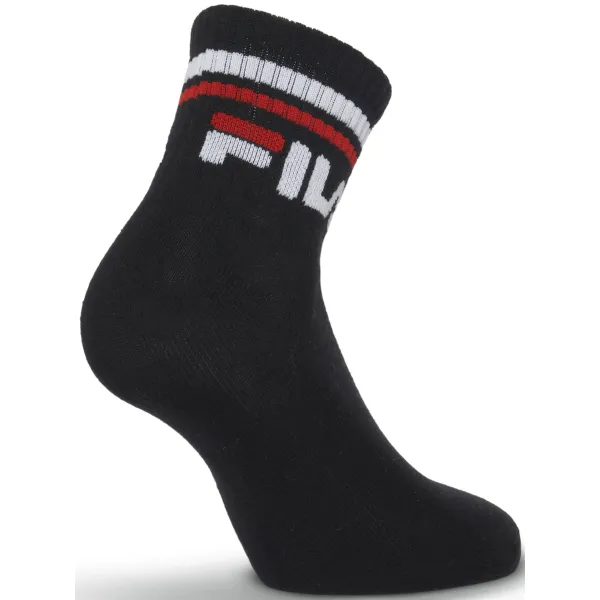  Zokni FILA QUARTER 3-PACK F9398 BLACK 