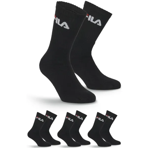  Zokni FILA TENNIS 3-PACK F9505 BLACK 