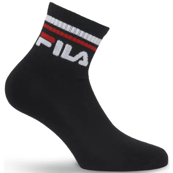  Zokni FILA QUARTER 3-PACK F9398 BLACK 