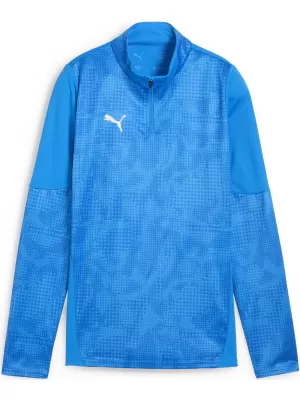 Női kabát PUMA TEAMCUP TRAINING 1/4 ZIP TOP 659173_02 ELECTRO ROYAL/ ELEKTRO KIRÁLYI/PUMA EZÜST