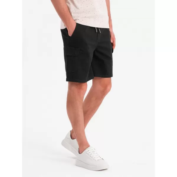  Férfi rövidnadrág OMBRE OM-SRCG-0190 FEKETE 