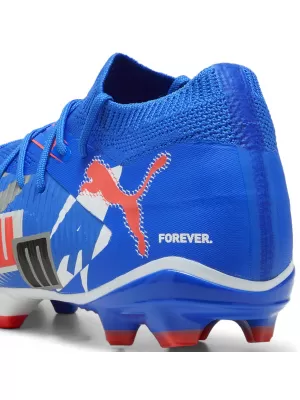 Csizma PUMA FUTURE 8 MATCH FOREVER FG/AG 108423_01 FEHÉR/KÉK/SZÜRKE/FEKETE/PIROS