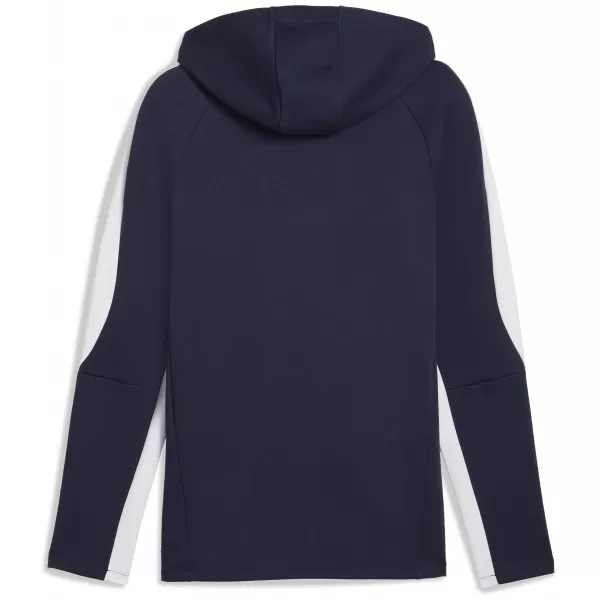  Férfi pulóver PUMA TEAMEVOSTRIPE HOODY 659954_06 PUMA HADITENGERÉSZET/PUMA EZÜST 