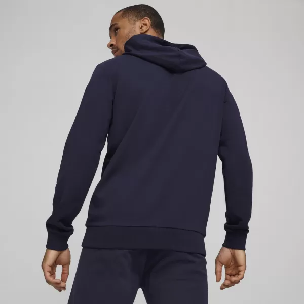  Férfi pulóver PUMA TEAMGOAL CASUALS HOODY 658618_06 PUMA NAVY/PUMA WHITE 