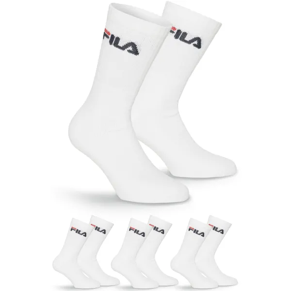  Zokni FILA TENNIS 3-PACK F9505 WHITE 