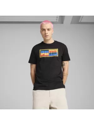 Férfi póló PUMA GRAPHICS BOX TEE 684827_01 PUMA FEKETE