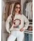 Női pulóver DSTREET LALA VIBE BY1506 BÉZS