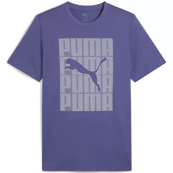  Férfi póló PUMA GRAPHICS WORDING TEE 684825_46 KÉK KRISTÁLY 