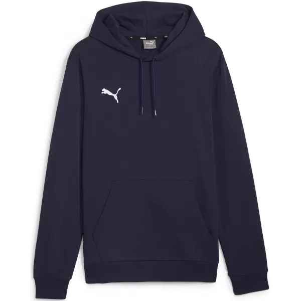  Férfi pulóver PUMA TEAMGOAL CASUALS HOODY 658618_06 PUMA NAVY/PUMA WHITE 