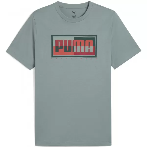  Férfi póló PUMA GRAPHICS BOX TEE 684827_30 ZÖLD HOLD 