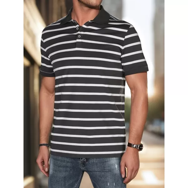  Mens t -phirt gallérral DSTREET PX0639 VILÁGOSSZÜRKE 