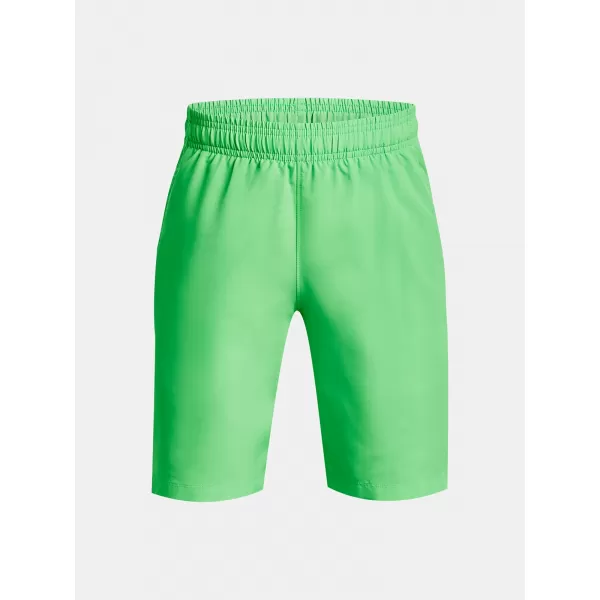  Fiú rövidnadrág UNDER ARMOUR WOVEN GRAPHIC SHORTS 1370178-316 ZÖLD 