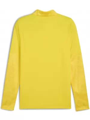 Férfi pulóver PUMA TEAMCUP TRAINING 1/4 ZIP TOP 659164_07 FASTER YELLOW/ GYORSABB SÁRGA/PUMA EZÜST